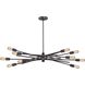 Xenia 10 Light 40 inch Oil Rubbed Bronze Chandelier Ceiling Light