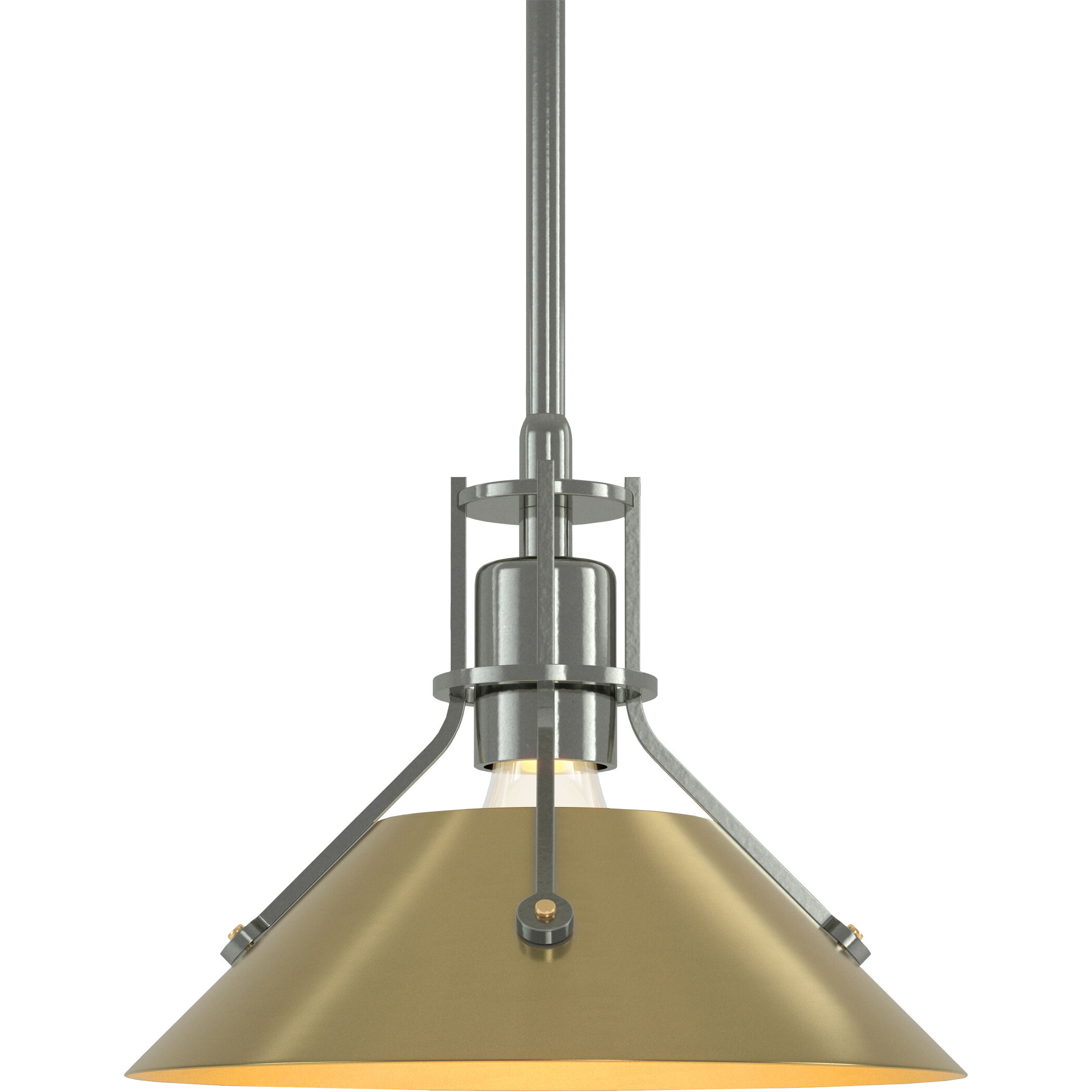Henry 1 Light 9.2 inch Sterling and Modern Brass Mini Pendant Ceiling Light - Open Box