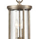 Brison 2 Light 8 inch Vintage Brass Outdoor Pendant