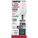 Lumos LED Candelabra Candelabra 5.50 watt 4000K LED Filament