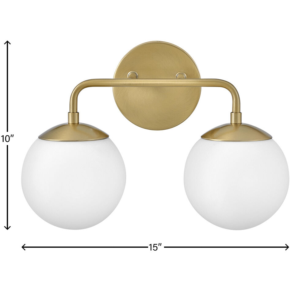 Julep LED 15 inch Lacquered Brass Bath Light Wall Light