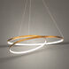 Marques LED 28 inch Aged Brass Pendant Ceiling Light, dweLED