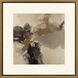Warm Reception / With Pleasure Brown and Black and Beige and Gray Framed Art