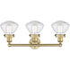 Olean 3 Light 24.5 inch Brushed Brass Bath Vanity Light Wall Light in Seedy