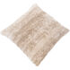 Flokati 27 X 27 inch Beige/Light Gray/Ivory Pillow Cover, Square