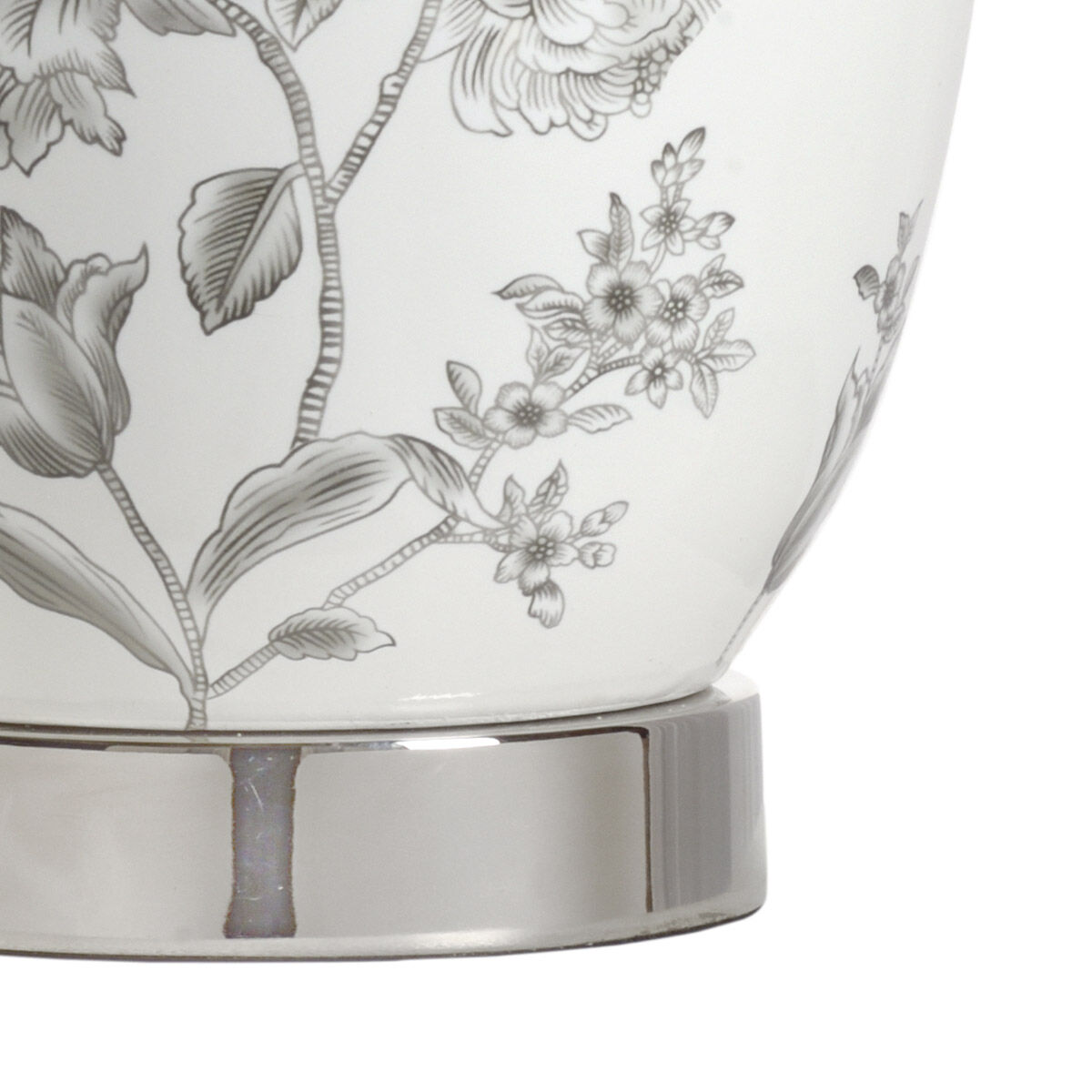 MarketPlace 29 inch 100 watt White/Gray Glaze Table Lamp Portable Light