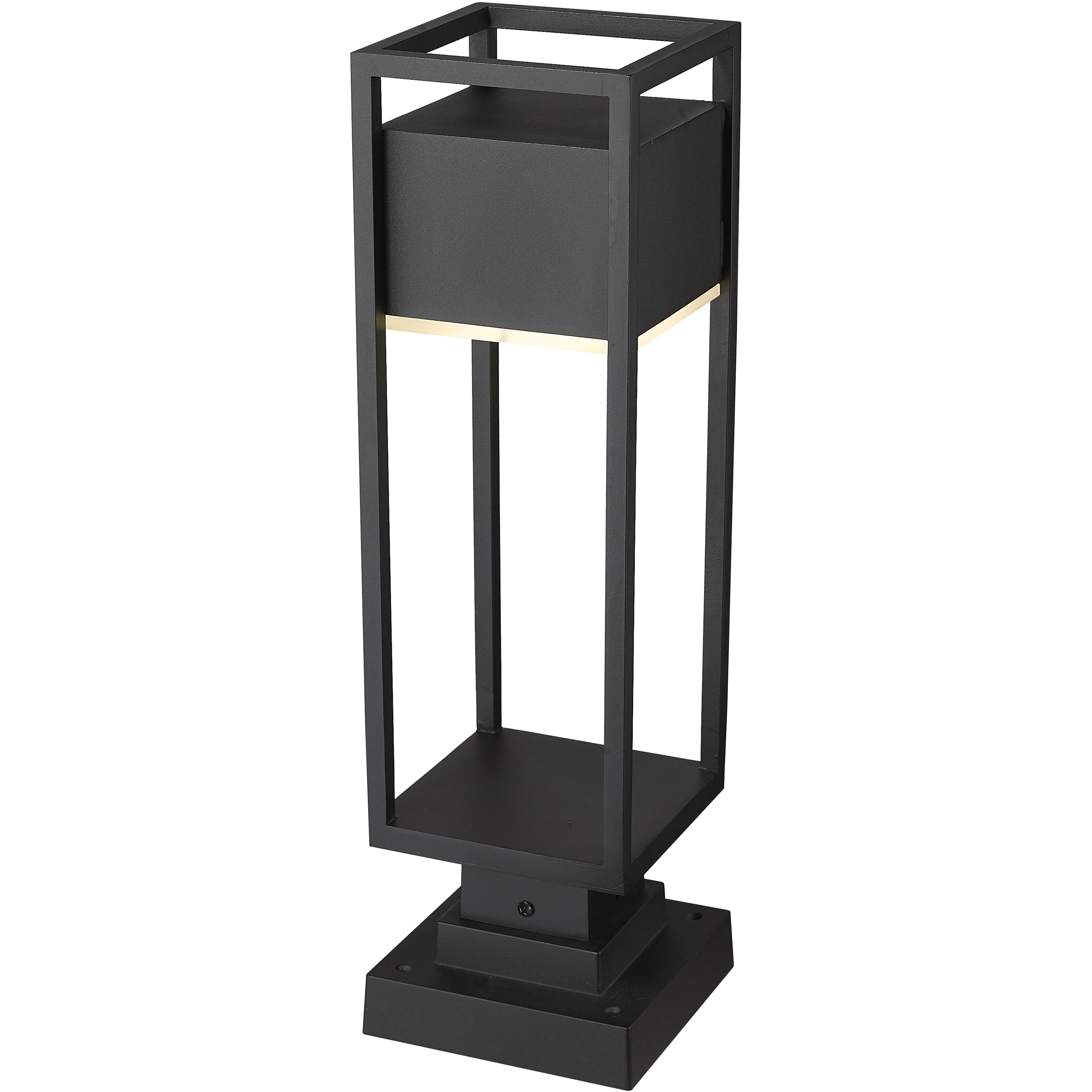 Barwick LED 22.25 inch Black Outdoor Pier Mounted Fixture