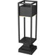Barwick LED 22.25 inch Black Outdoor Pier Mounted Fixture