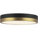 Alora Mood Adelaide LED 11.13 inch Aged Gold and Matte Black Flush Mount Ceiling Light