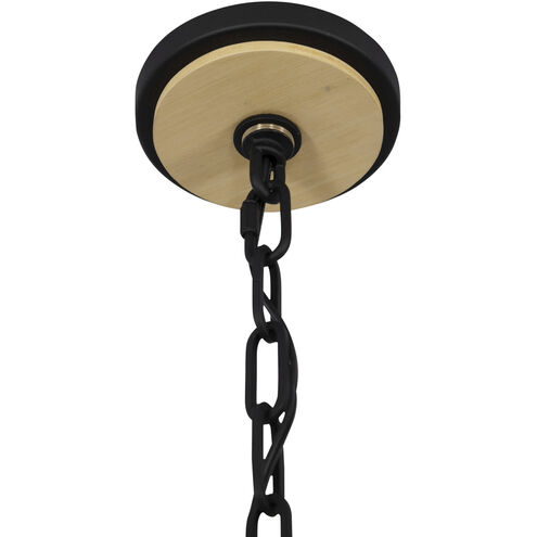 Suratto 8 Light 30 inch Matte Black Pendant Ceiling Light