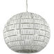 Panopolis 1 Light 20 inch White Pendant Ceiling Light