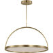 Kelly Wearstler Cerne LED 36 inch Natural Brass Chandelier Ceiling Light