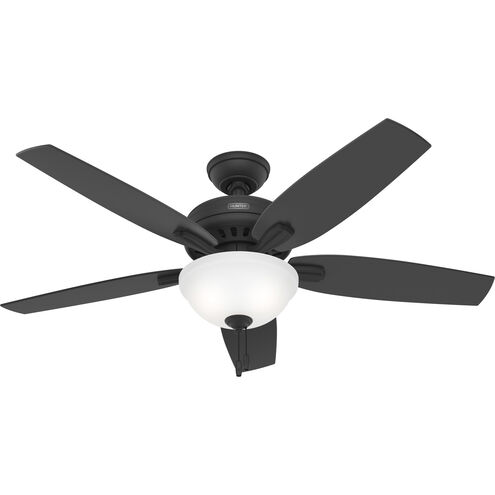 Newsome 52 inch Matte Black with Dark Gray Oak/Matte Black Blades Ceiling Fan