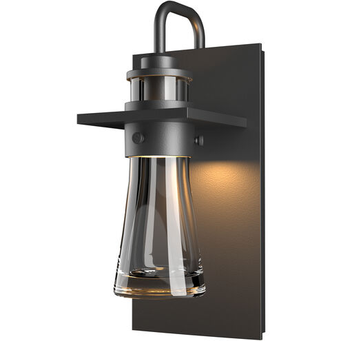 Erlenmeyer 1 Light 11.2 inch Coastal Black Outdoor Sconce, Medium