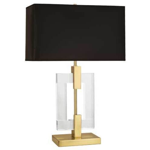 Lincoln 29 inch 150.00 watt Modern Brass Table Lamp Portable Light in Black With Matte Gold