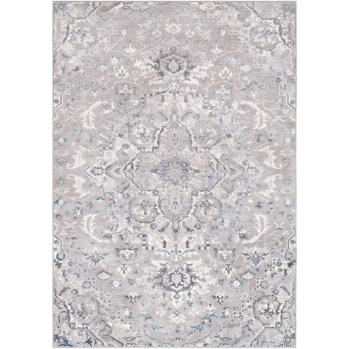 Mirth 35 X 24 inch Medium Gray/Charcoal/Denim/Ivory/Light Gray Rugs
