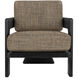 Theo Caviar Black and Rig Otter Lounge Chair