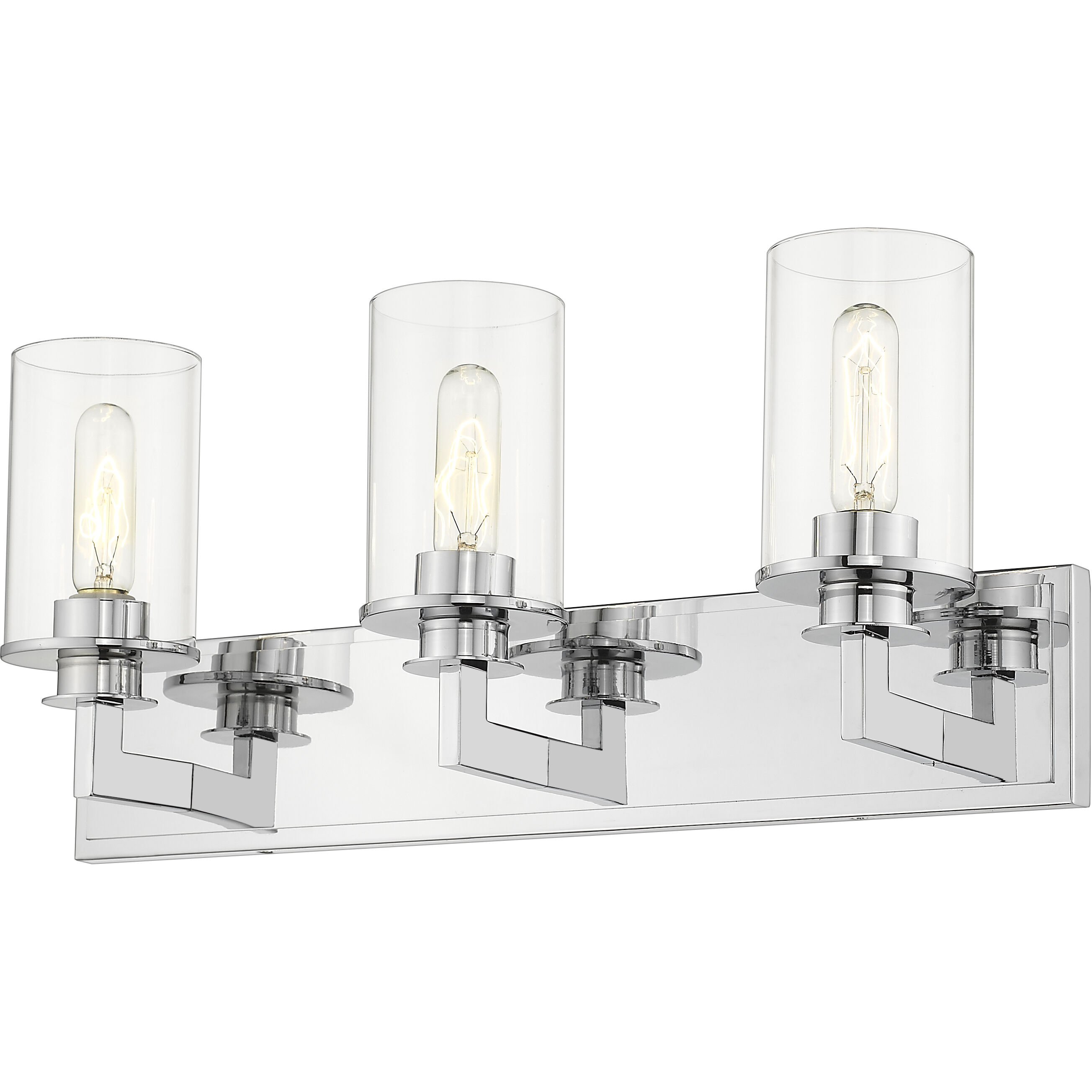 Savannah 3 Light 23 inch Chrome Vanity Wall Light