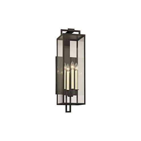 John 4 Light 8 inch Forged Iron Wall Sconce Wall Light