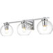 Juelz 3 Light 24 inch Chrome Bath Sconce Wall Light