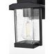 Tioga 1 Light 12 inch Black Outdoor Wall Sconce