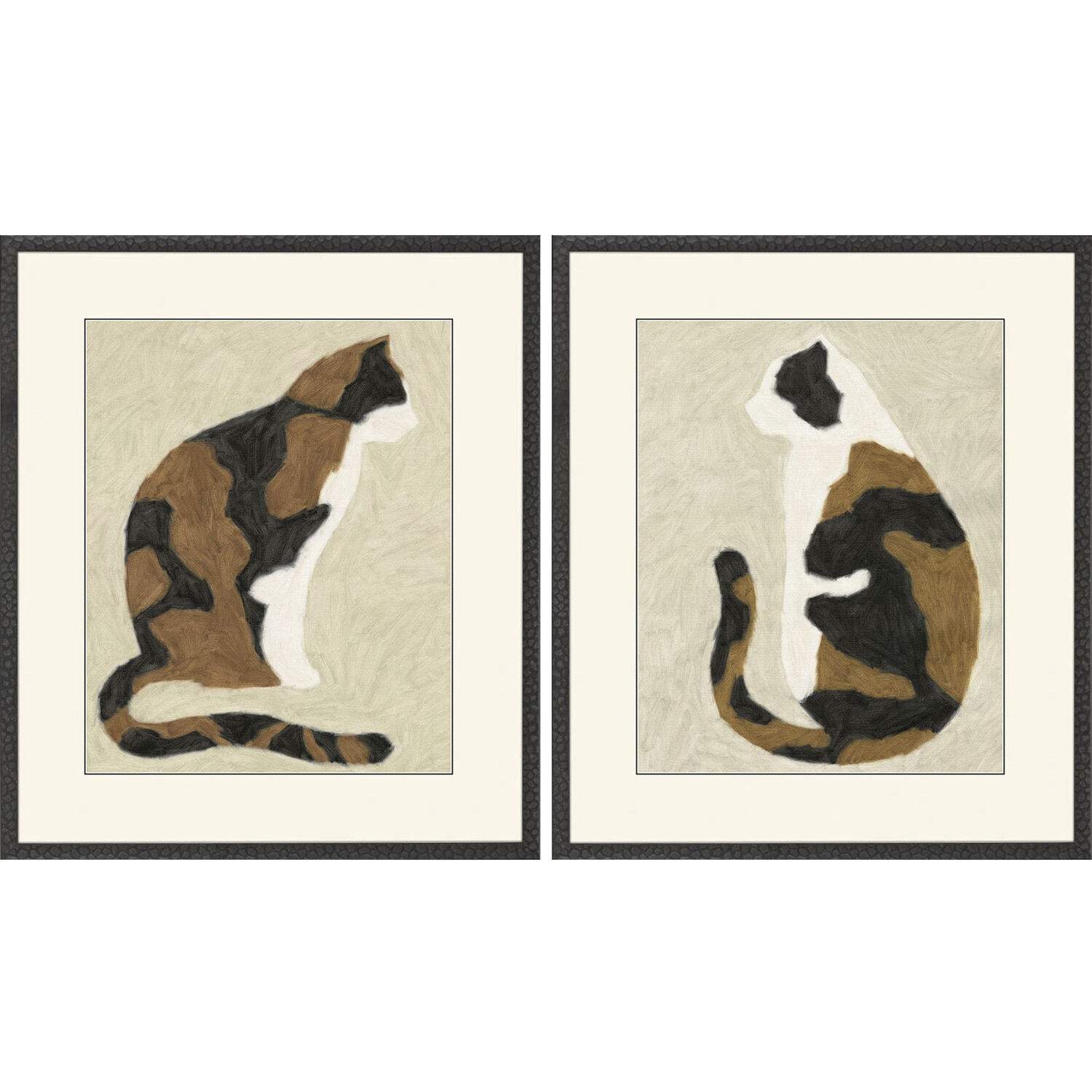 Animals Brown and Black and Multi and Neutral Framed Art