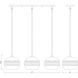 Harmony 3 Light 36 inch Brushed Nickel Linear Chandelier Ceiling Light