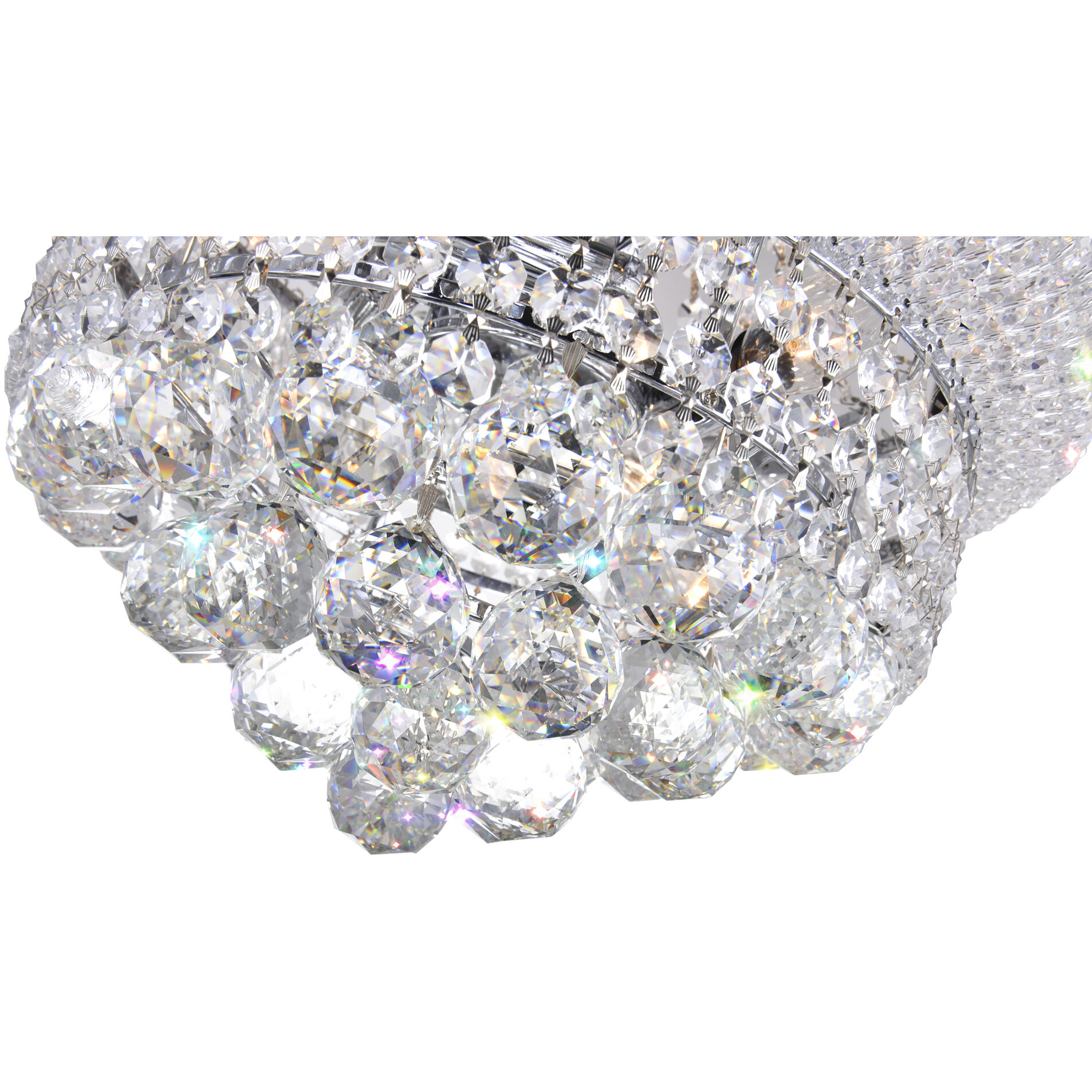 Empire 6 Light 14 inch Chrome Chandelier Ceiling Light