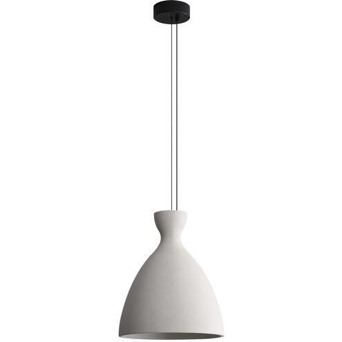 Aethera LED 14 inch White Sandstone Cement Pendant Ceiling Light
