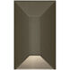Nuvi 12v 1.40 watt Bronze Landscape Deck Sconce, Rectangular