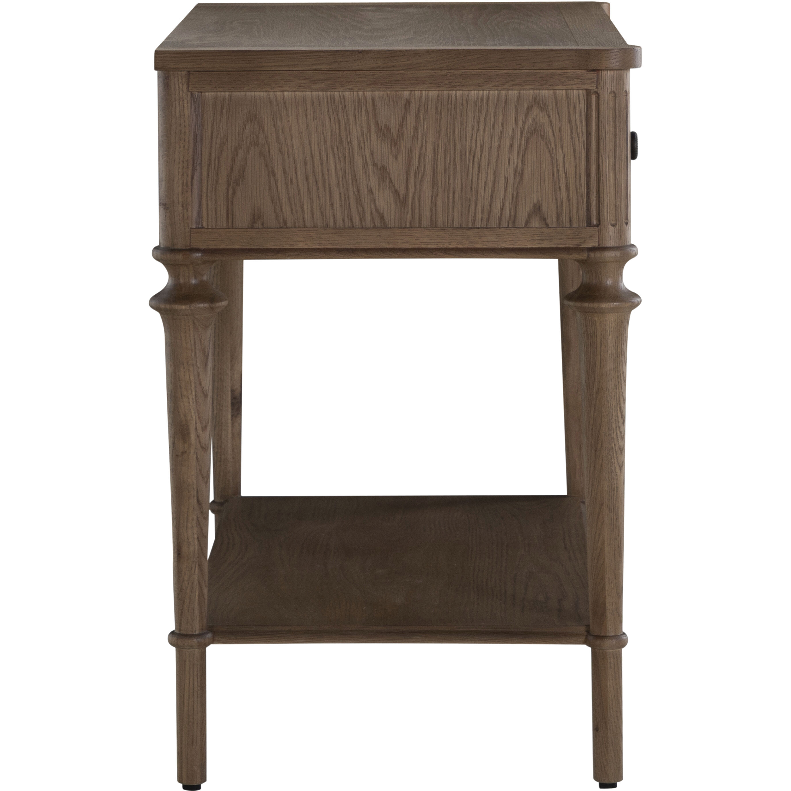 Andrea 33.25 X 28.25 inch Satin Oak and Antique Bronze Nightstand