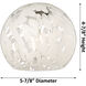 Ballston White Mouchette 1 Light 6 inch Brushed Satin Nickel Stem Hung Mini Pendant Ceiling Light