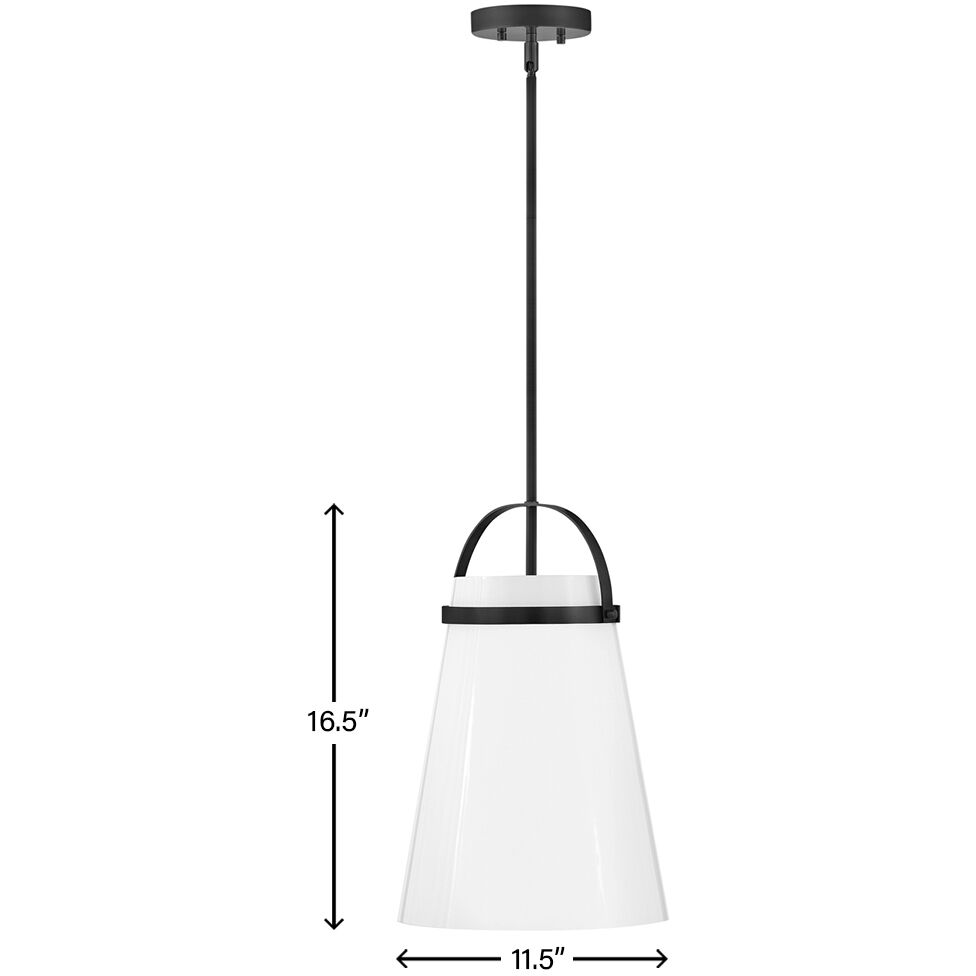Tori LED 11.5 inch Black Pendant Ceiling Light