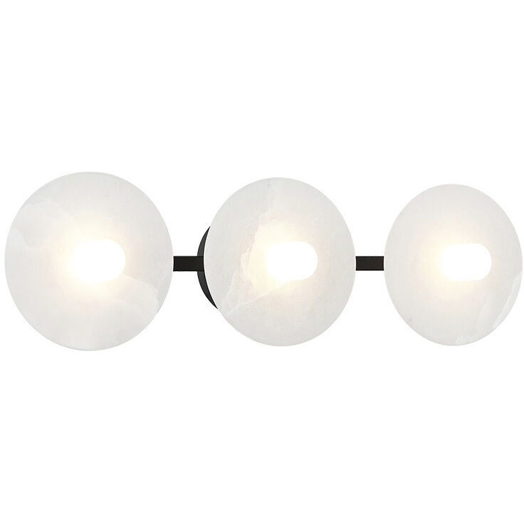 Monument 3 Light 24 inch Matte Black Wall Sconce Wall Light