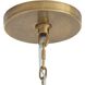 Langston 5 Light 46 inch Antique Brass Chandelier Ceiling Light