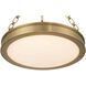 Cameron 1 Light 16.5 inch Brushed Champagne Brass Pendant Ceiling Light