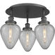 Geneseo 3 Light 17.75 inch Matte Black Flush Mount Ceiling Light