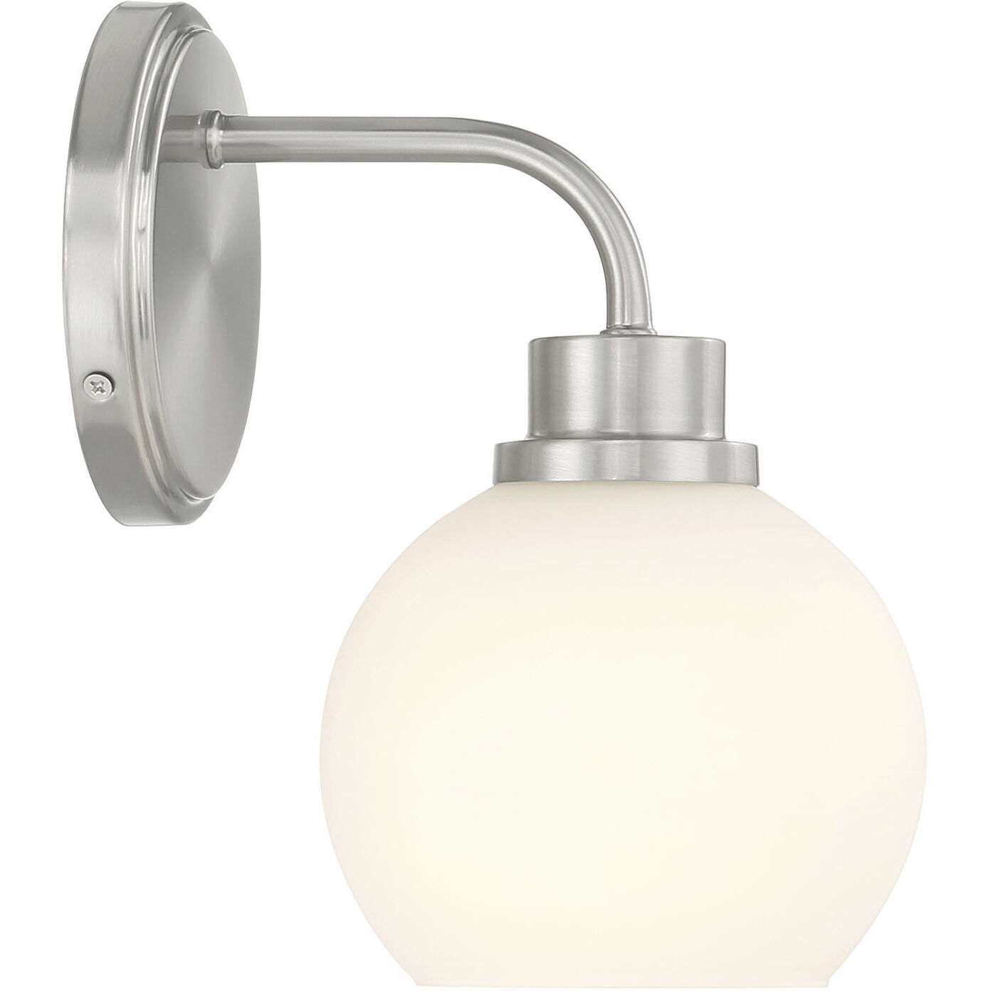 Contemporary 1 Light 6 inch Brushed Nickel Wall Sconce Wall Light