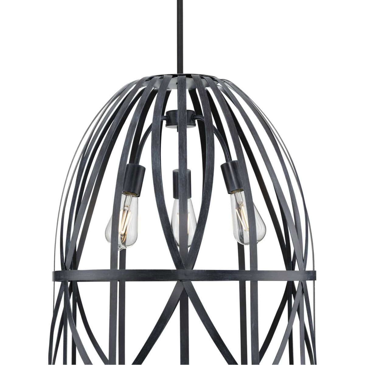 Chastain 3 Light 21 inch Cerused Black Oak Pendant Ceiling Light