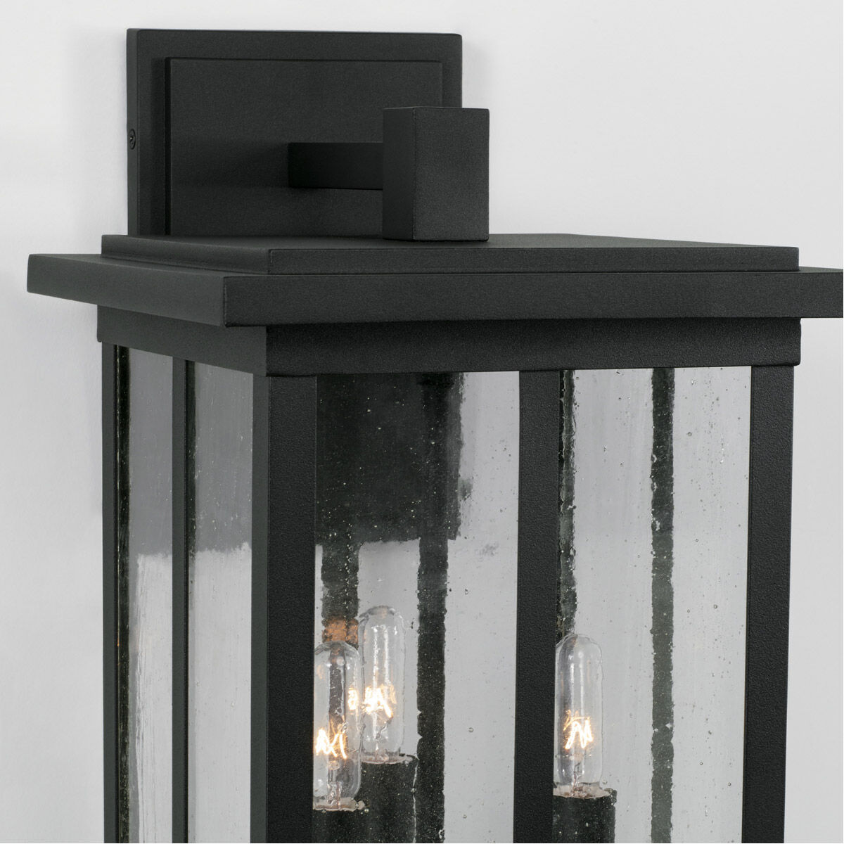 Barrett 3 Light 18 inch Black Outdoor Wall Lantern