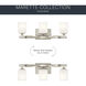 Marette 3 Light 23 inch Brushed Nickel Wall Mt Bath 3 Arm Wall Light