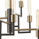 Congruency 12 Light 29 inch Oil Rubbed Bronze with Satin Brass Chandelier Ceiling Light