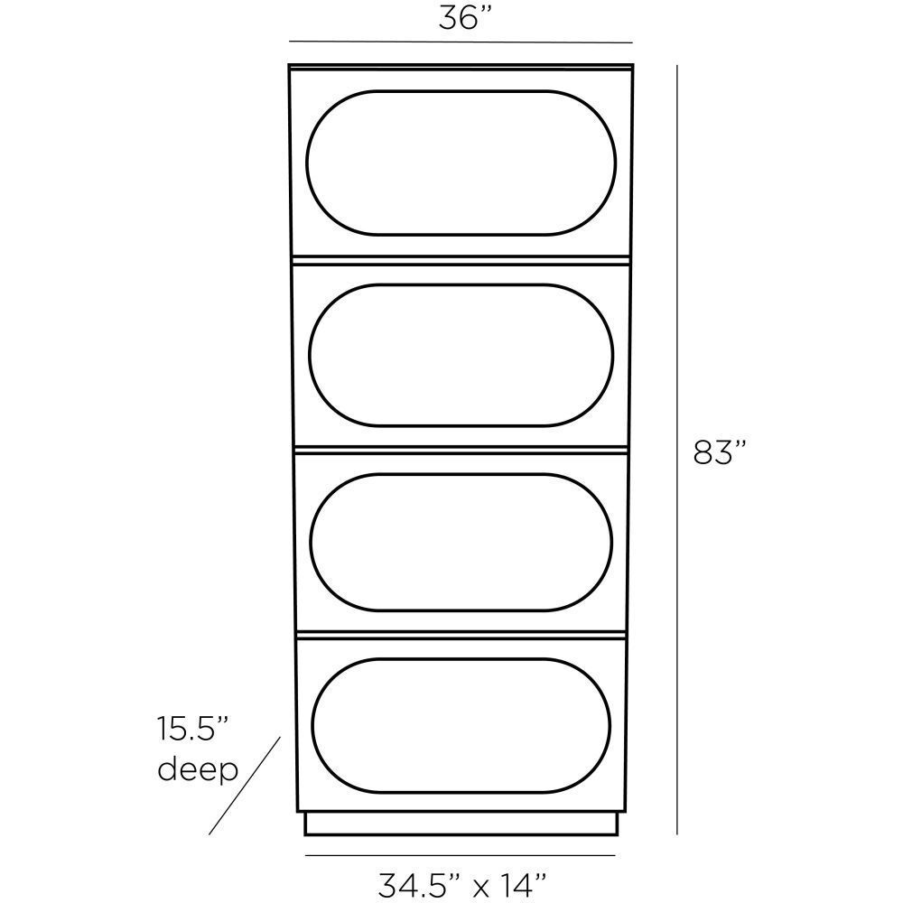 Reinhardt Dovetail Gray Bookcase