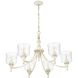 Keating 33.5 inch 60.00 watt Antique Ivory Chandelier Ceiling Light