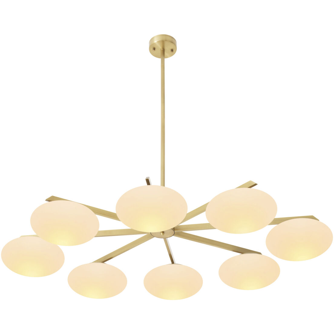 Evergreen 8 Light 55.12 inch Antique Brass Chandelier Ceiling Light