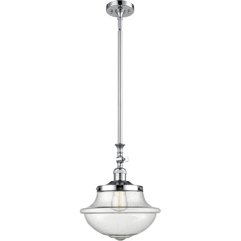 Franklin Restoration Oxford LED 12 inch Polished Chrome Mini Pendant Ceiling Light in Seedy, Franklin Restoration