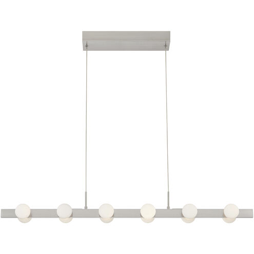 Rezz 36 inch Brushed Nickel Linear Pendant Ceiling Light