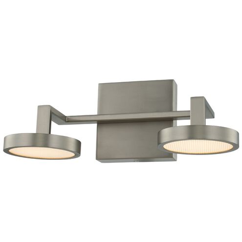 Eaton LED 12 inch Satin Nickel Vanity Light Wall Light