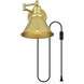 Jair 1 Light 7 inch Brass Plug In Wall Sconce Wall Light