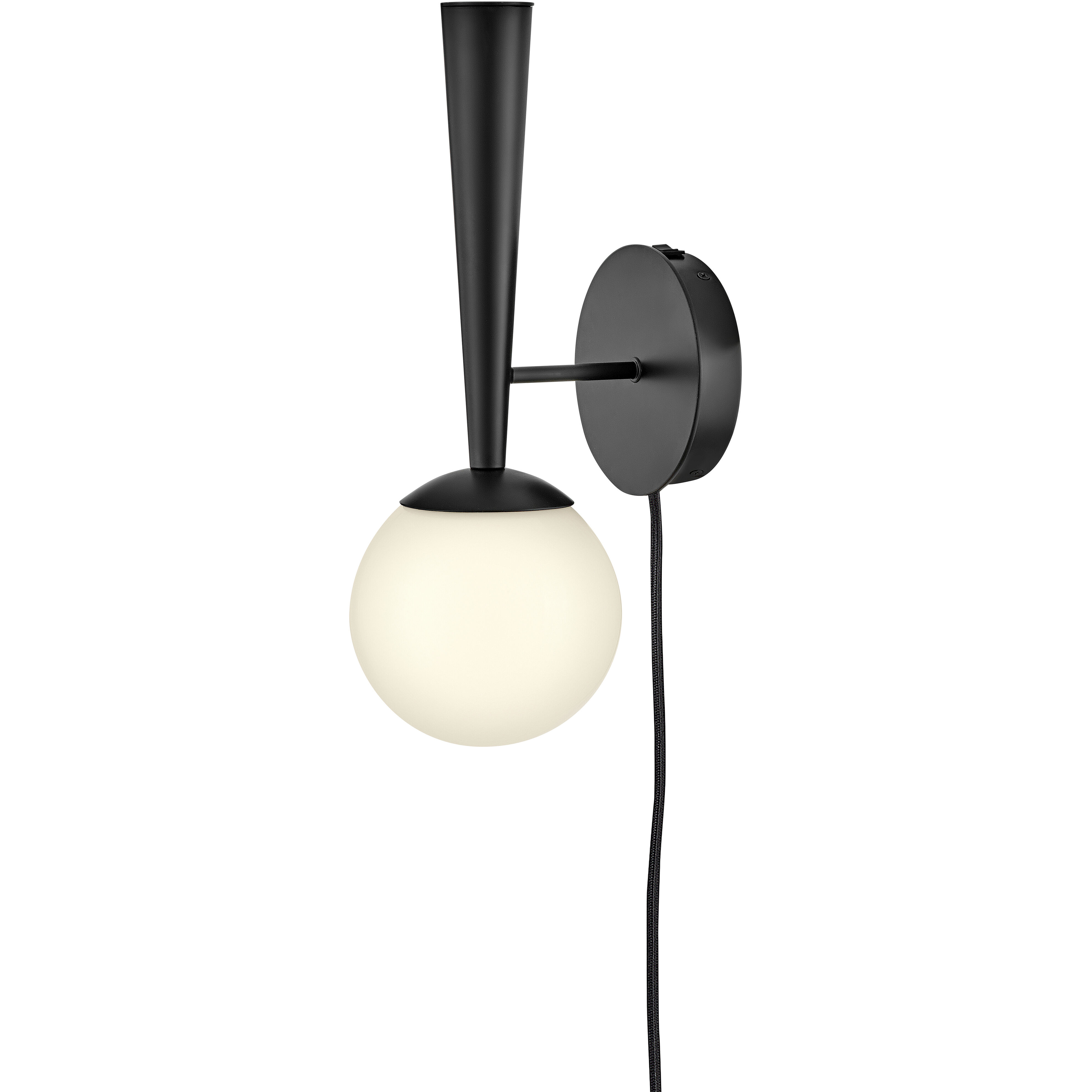 Izzy LED 6 inch Black Sconce Wall Light